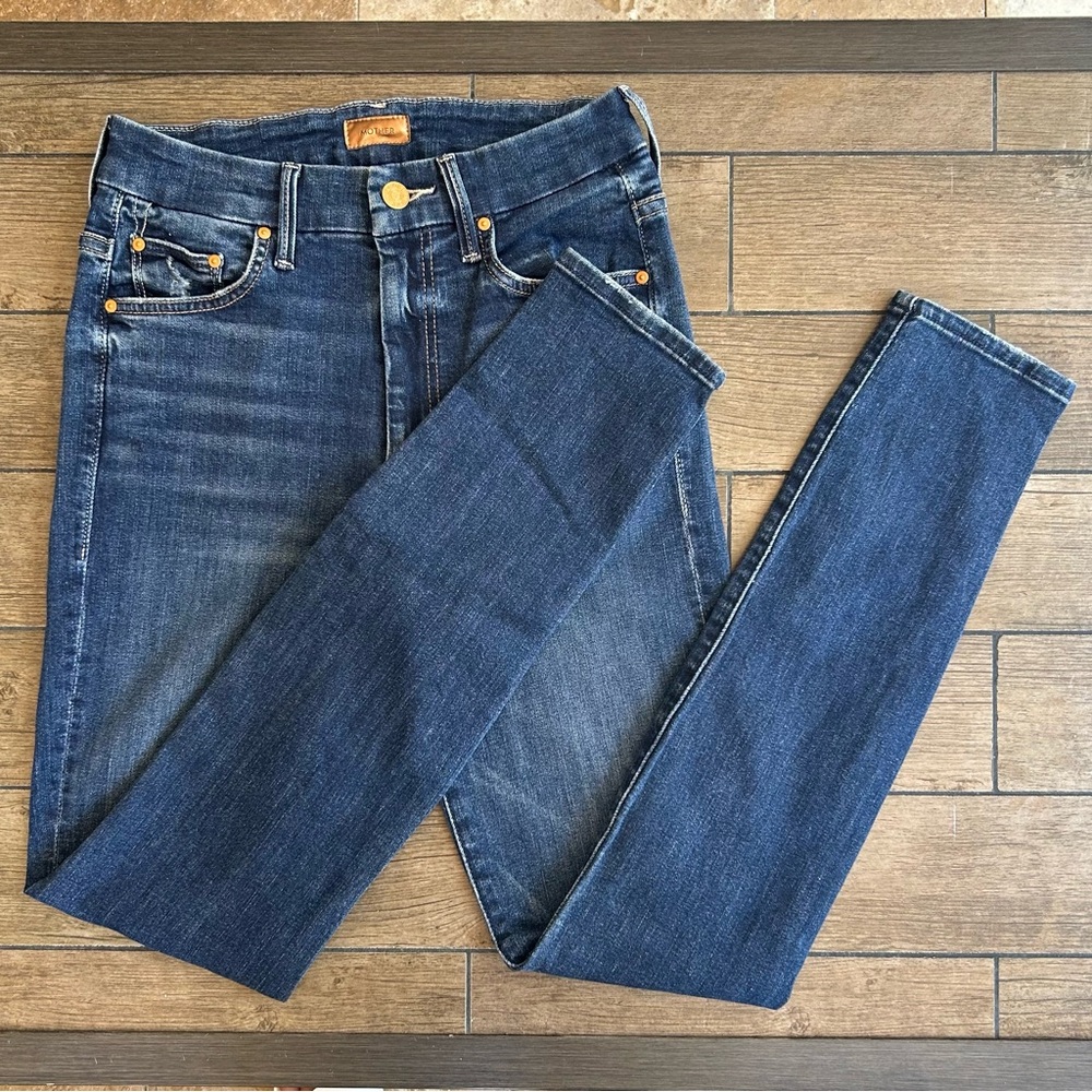 MOTHER Teaming Up High Waisted Looker Jeans, Size 26